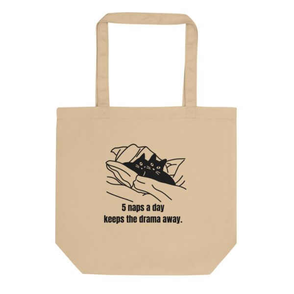 Bag no drama side view showing depth and dimensions cotton canvas