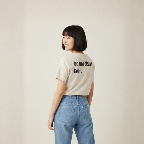 DosGatos t-shirt ever organic cotton do not disturb tee front view